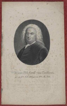 Bildnis des William Pitt