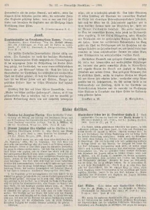 371-374 Kleine Kritiken