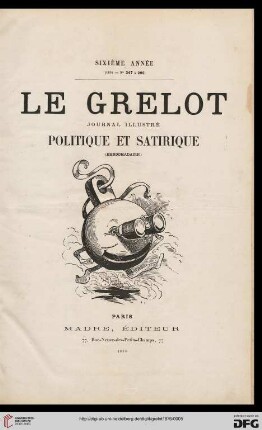 6: Le Grelot: journal illustré, politique et satirique