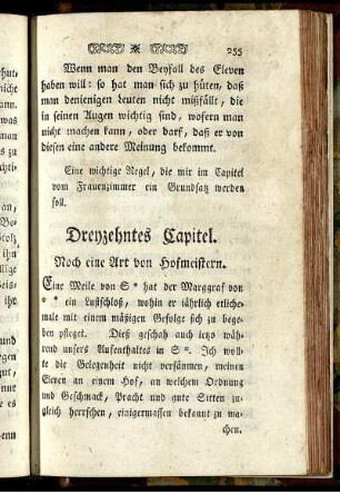 Dreyzehntes Capitel. Noch eine Art von Hofmeistern.
