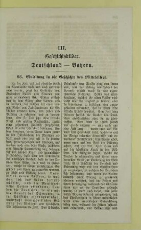 III. Geschichtsbilder. Deutschland - Bayern