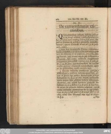 Tit. XI. De extraordinariis criminibus.