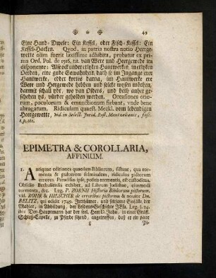 49-56, Epimetra & Corollaria, Affinium.