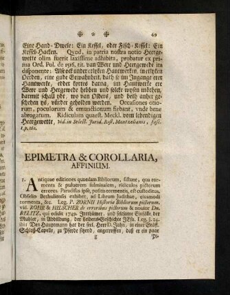 49-56, Epimetra & Corollaria, Affinium.