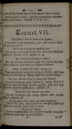 Capitel VII. - Capitel XIII.