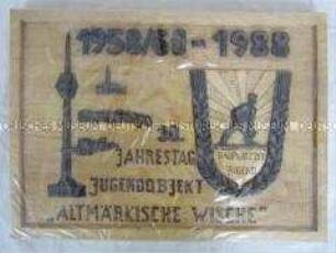 Wandbild zum 30. Jahrestag des Jugendobjekts "Altmärkische Wische", in Folie