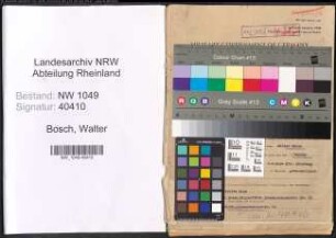 Entnazifizierung Walter Bosch , geb. 31.07.1900 (Fabrikant)