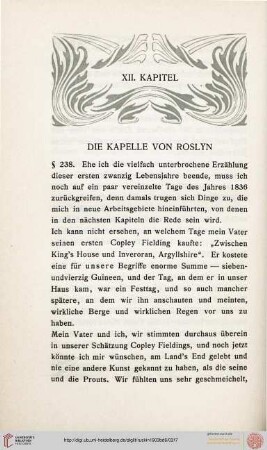 XII. Kapitel: Die Kapelle von Roslyn