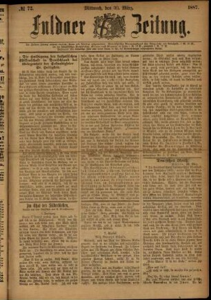 Ausgabe vom Mittwoch, den 30. März 1887.