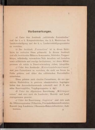 Vorbemerkungen