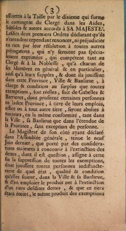 Dépêche De Leurs Altesses Roiales aux Etats de Namur
