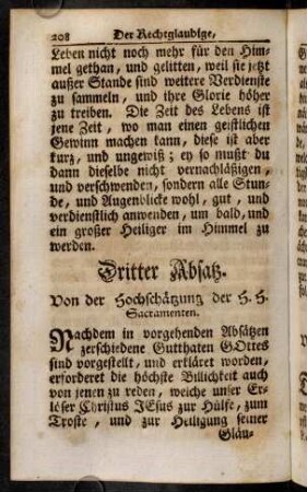 208-219, Erste Lehr. Von den h. h. Sacramenten insgemein