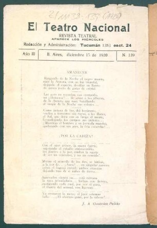 [Poemas] Amanecer - ¡Por la cabeza!
