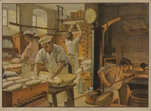 Schulwandbild (Schulwandbild Bäckerei / Backstube)