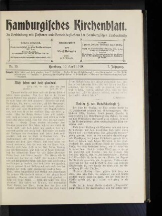 Doktor F. von Bodelschwingh