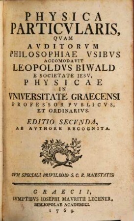 Physica Particvlaris