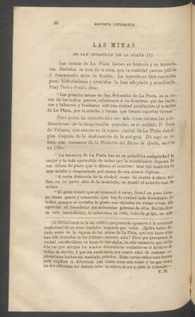 Las minas de San Sebastián de la Plata