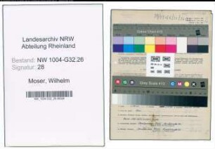 Entnazifizierung Wilhelm Moser , geb. 22.11.1895 (Techn.Inspektor)