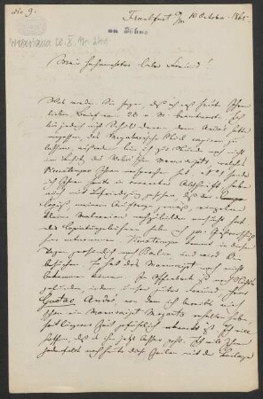 Brief an Friedrich Wilhelm Jähns : 10.10.1865