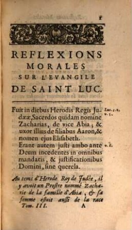 Reflexions Morales Sur Les Quatre Evangiles, [3]. Reflexions Morales Sur L'Evangile De S. Luc