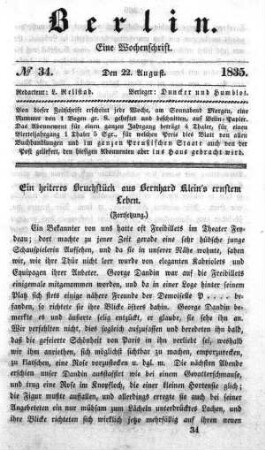 No. 34, 22. August 1835