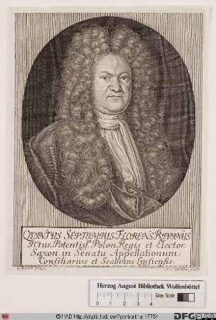 Bildnis Quintus Septimius Florens Rivinus