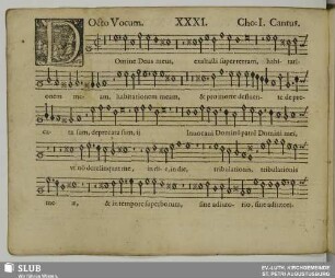 XXXI. Domine Deus meus exaltasti