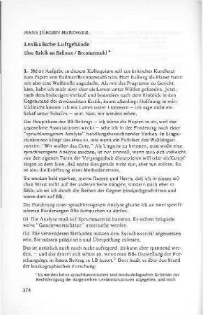 Lexikalische Luftgebäude : eine Kritik an Ballmer / Brennenstuhl