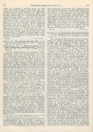 351-352 [Rezension] Kuenburg, Max, Ethische Grundfragen in der jüngst veröffentlichten Ethikvorlesung Kants
