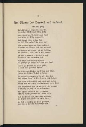 99-104, Im Glanze des Humors und anderes
