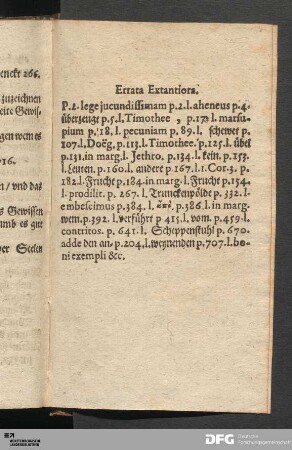 Errata Extantiora.