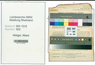 Entnazifizierung Albert Weigel , geb. 18.04.1899 (Kaufmaennische Angestellte)