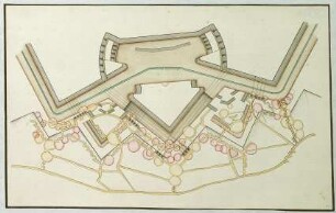 WHK 23 Österreichischer Sukzessionskrieg 1740-1748 bis zum Aachener Frieden: Plan der Belagerung von Bergen op Zoom, 1747
