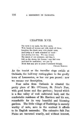 CHAPTER XVII. - Oatlands to Campbell Town and Falmouth