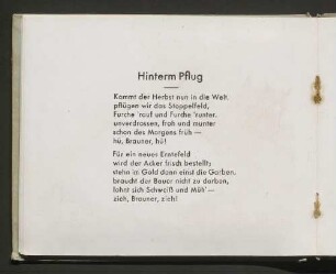 Hinterm Pflug