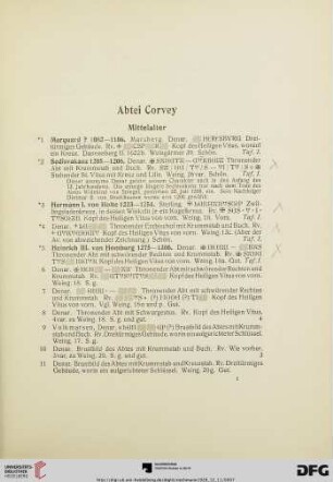Abtei Corvey (Nr. 1-115)