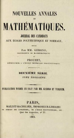 23: Nouvelles annales de mathématiques