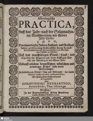 Astrologische Practica