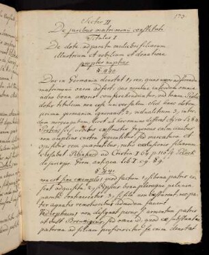 273-317, Sectio II. De juribus matrimonii constituti