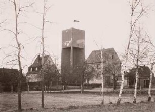 Dresden-Hellerau, Wasserturm von Süden, 1949