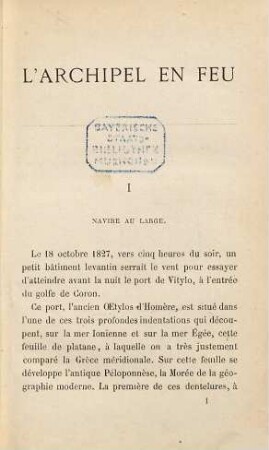 L'archipel en feu : Les voyages extraordinaires. Par Jules Verne