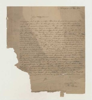 Brief von Ludwig Schorn an Joseph Heller