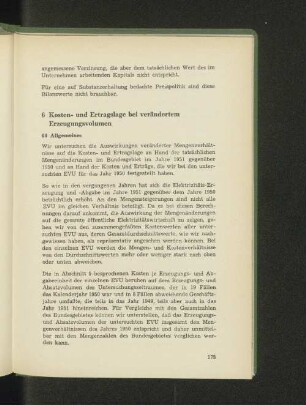 6 Kosten- und Ertragslage bei verändertem Erzeugungsvolumen