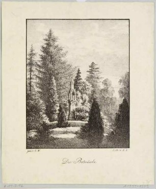 Gotische Betsäule im Klostergarten Altzella bei Nossen (aus dem 15. Jahrhundert)