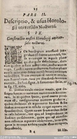§. IX. Constructio nostri Horologii universalis nocturni.