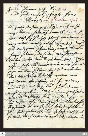 Brief von August Hermann Francke an Gottfried Vockerodt.