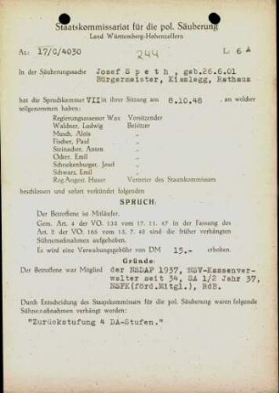 Speth, Josef
