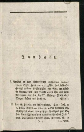 IX-XII, Inhalt.