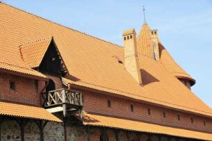 Trakei - Wasserburg : Die Wasserburg Trakai liegt auf einer Halbinsel und kann als Museum besichtigt werden. Aufgenommen am 8. Oktober 2010 in Trakei bei Vilnius