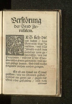 Zerstörung der Stadt Jerusalem